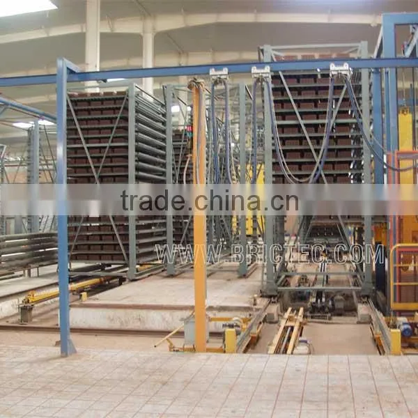 Secadero de ladrillo con auto carro de carga dryer cart for unloading