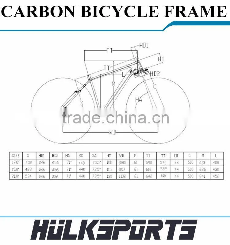 high quality cheap 29ER Carbon MTB bicycle frame carbon mountain bike Carbon frame