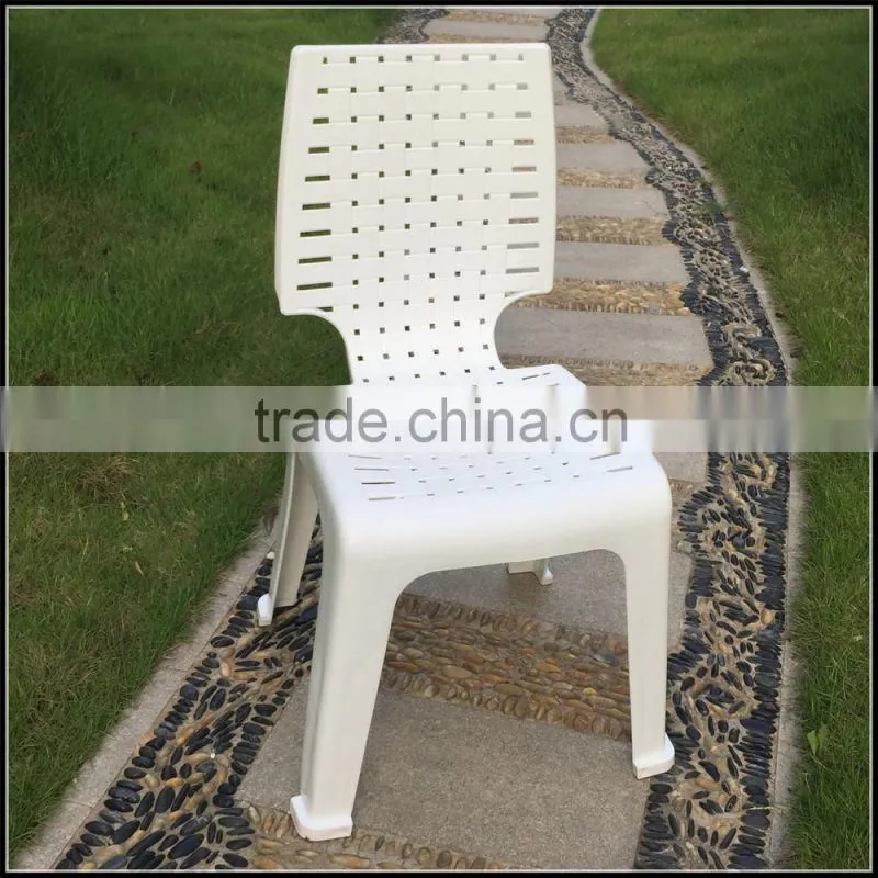 armless plastic chair /white/new design outdoor chair