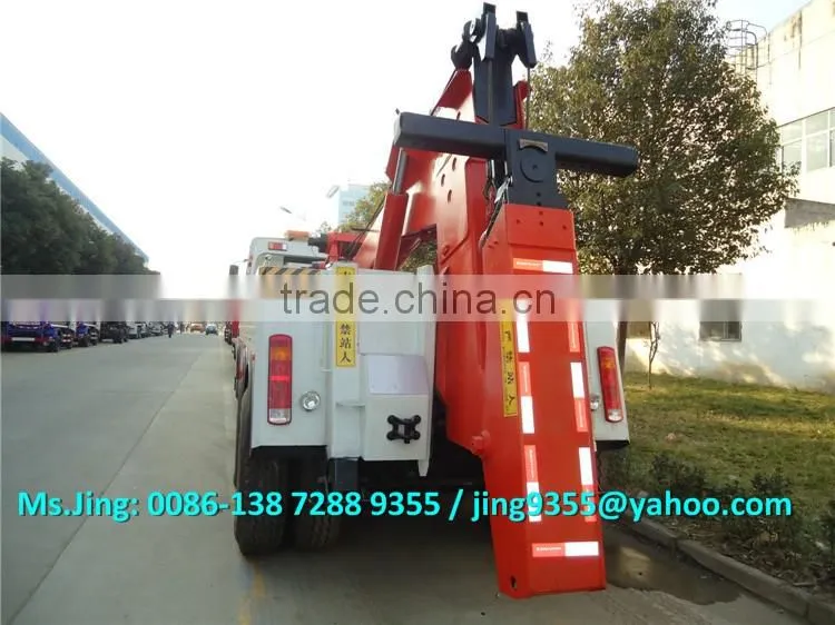SINO HOWO 8*4 heavy duty rotator tow truck,60-80T wrecker towing truck with hydraulic control system