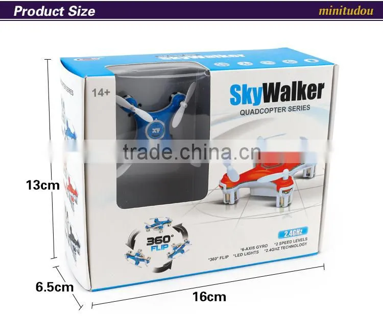 2015 Hot sale 4 ch 2.4 G 3D flip nano quadcopter r c helicopter with 6-Axis Gyro VS CX-10