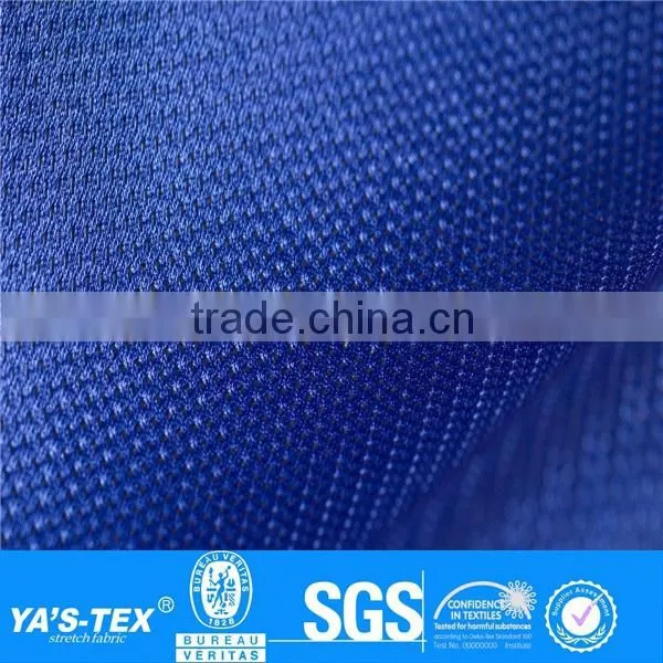 deep blue mesh 2 layer laminated sportwear fabric for wholesale