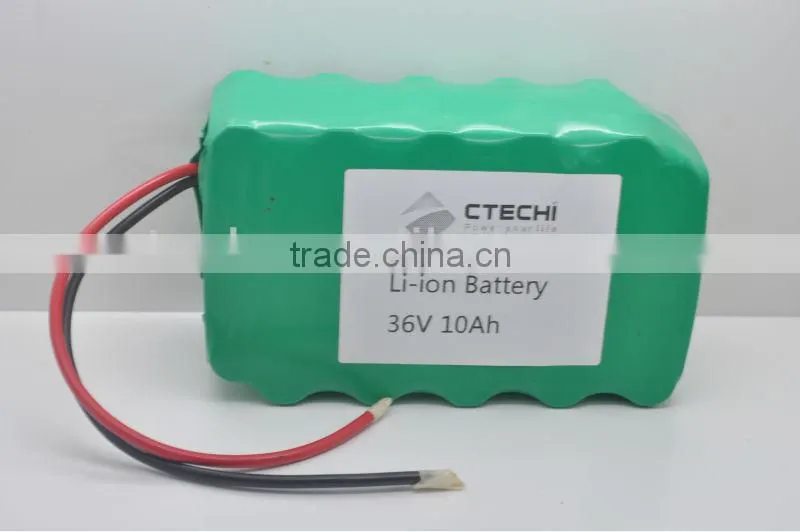 E-bike 10ah li-ion battery pack 36v with good power