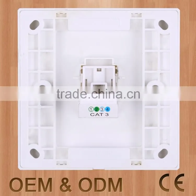 white one gang rj11 tel socket or telephone socket