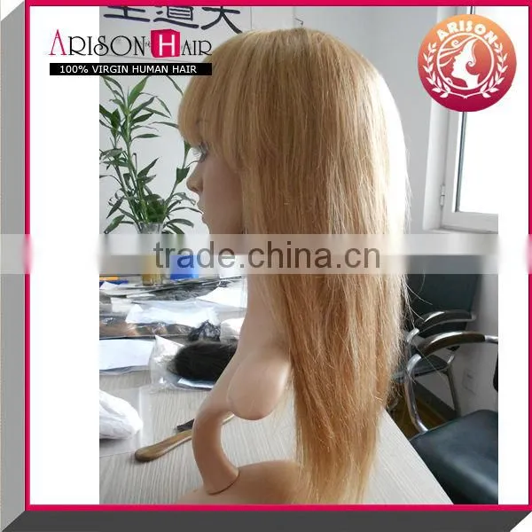100% virgin hair natural color silk base full lace wig