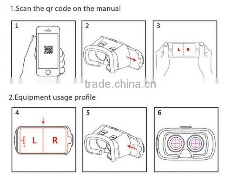 Accept OEM Customized Fashion Style Vr Case 5 Virtual Reality VR 3D Case Polarized Glasses IMAX 3D Headset