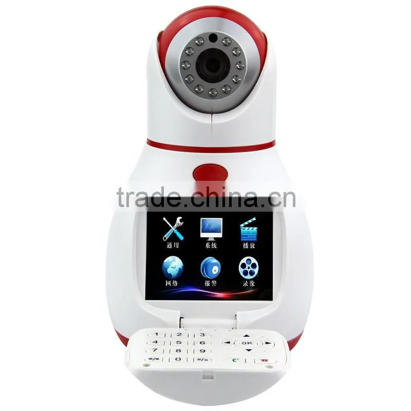 Visible surveillance vedio IP camera two way video kids security IP camera