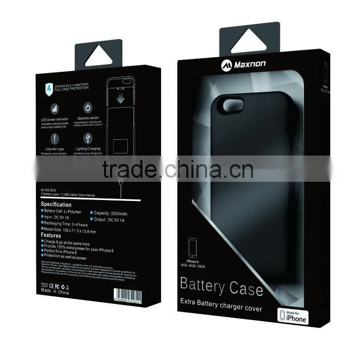 creative design extral protective battery case with MFI for iphone 6