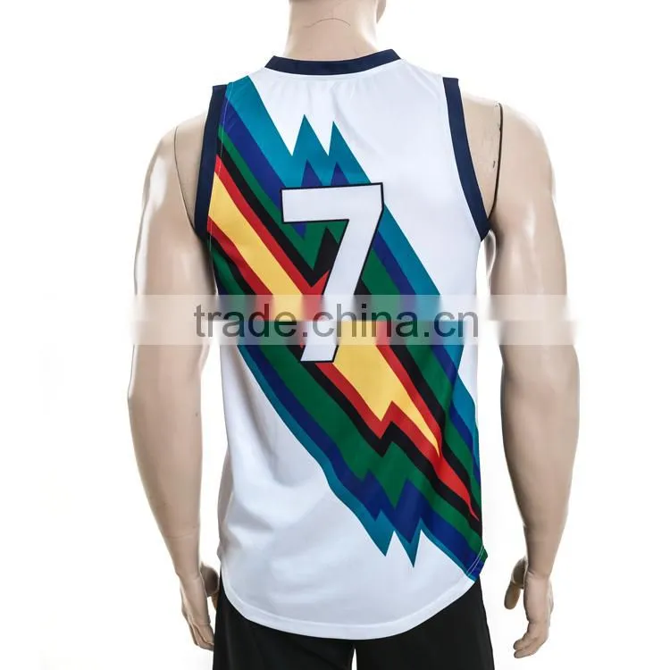 Acceptance sample Dye-Sublimation Printing sleeveless rugby jersey