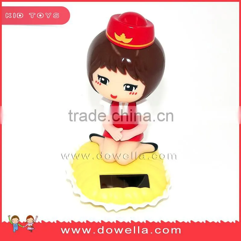 Solar energy swing Japanese sex girl car decoration, battery for solar energy toys.