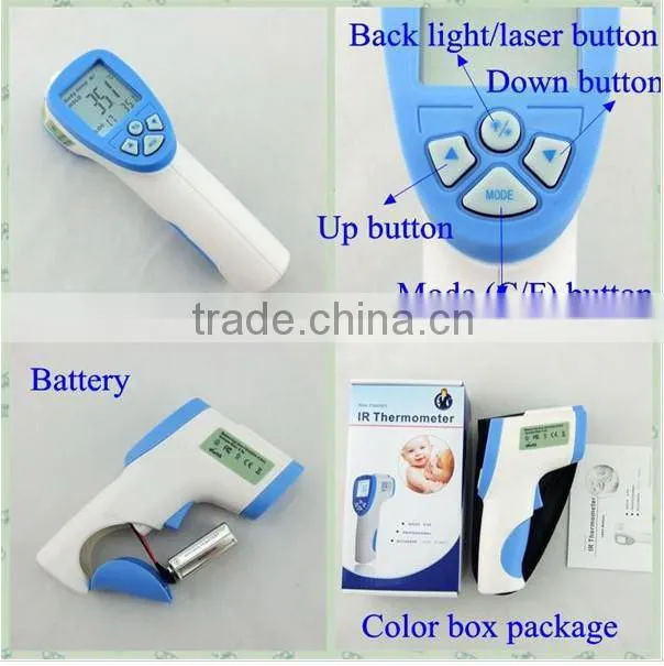 Digital Wireless Human Body Thermometer Gun Shape Non Contact