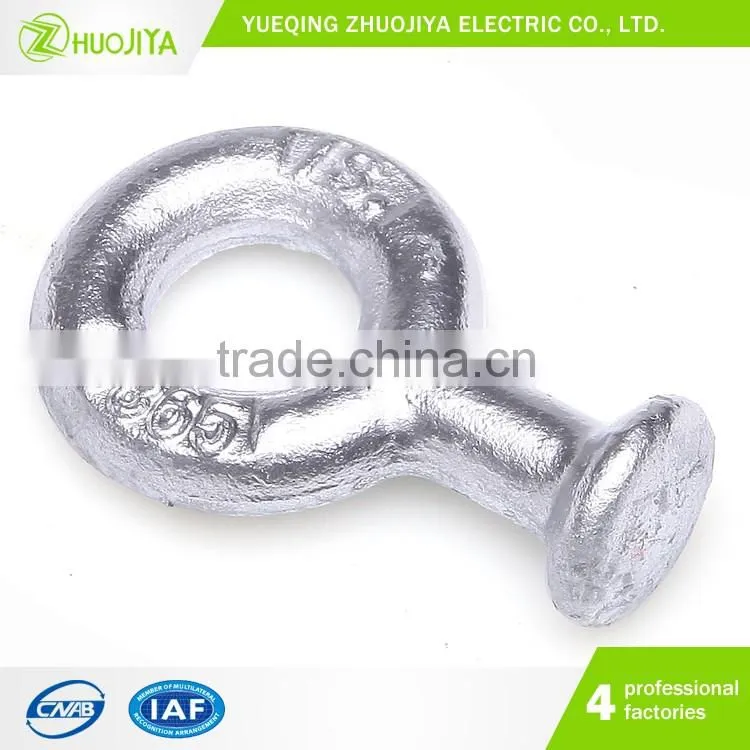 Zhuojiya Power Line Fitting High Quality Hot-Dip Galvanized End Socket Insulator Ball Eye