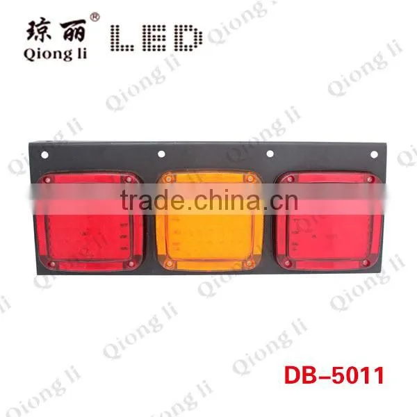 ISO9001 approval square long back up led combination tail light
