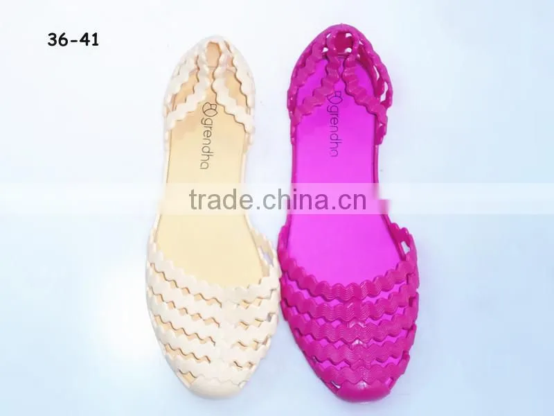2015 PVC Jelly Good quality ladies Sandals