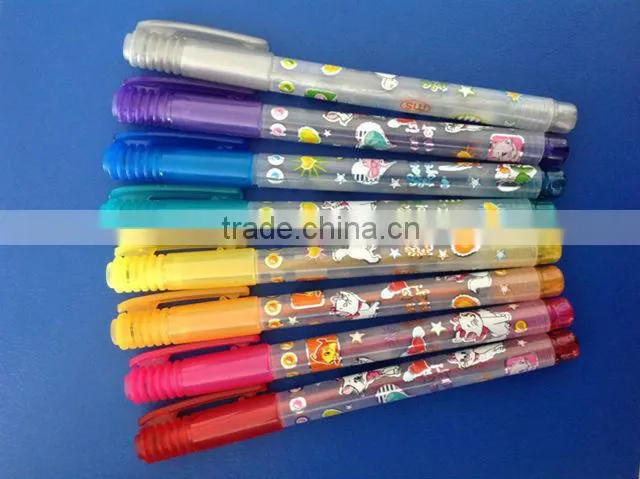 100''high quality Multi-color and functinal flash ink pen