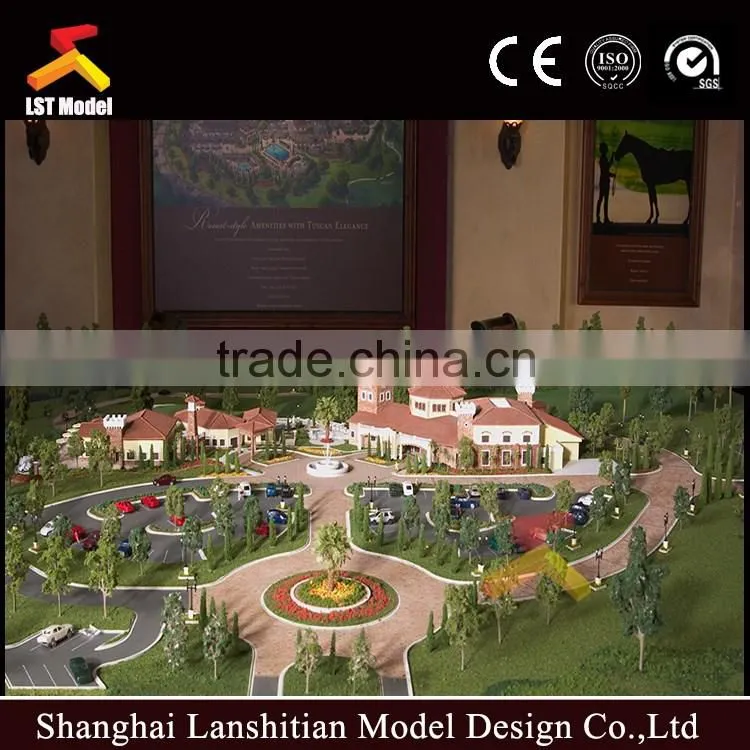 beautiful house scale model with acrylic and plastic material