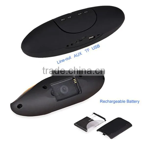 Dual football portable wireless mini bluetooth speaker