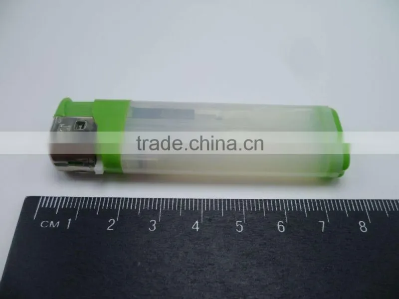 2016 hot sale semitransparent fashion disposable electronic lighter