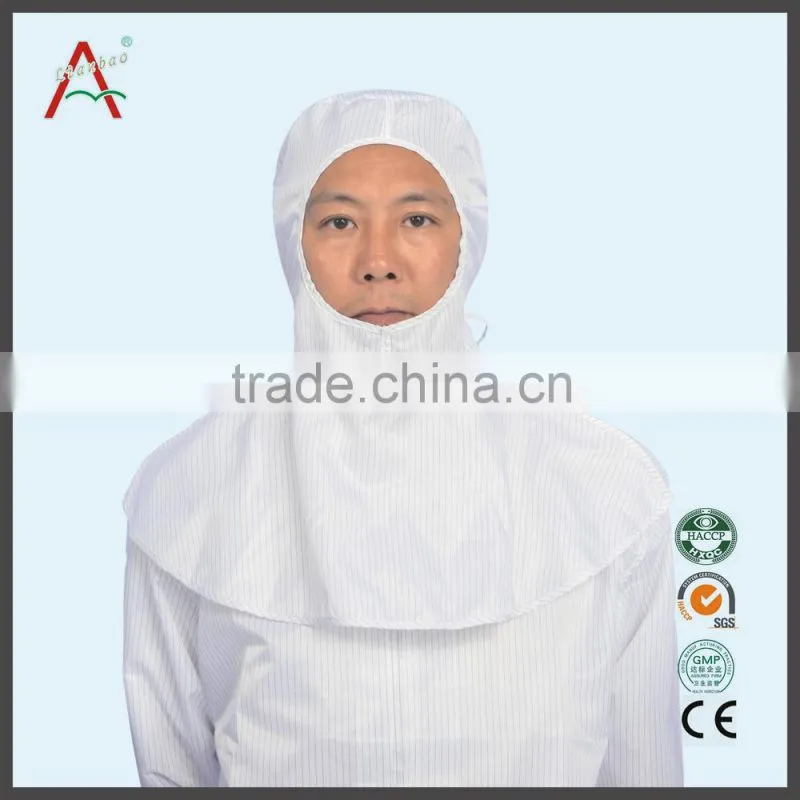 ESD cleanroom cotton cap with edge for coverall workwear