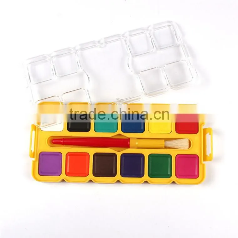 Hot Selling 16Colors Dry Water color Paint Set For Kids