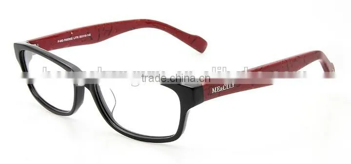 Unisex Black Acetate Frame optics for Promotion