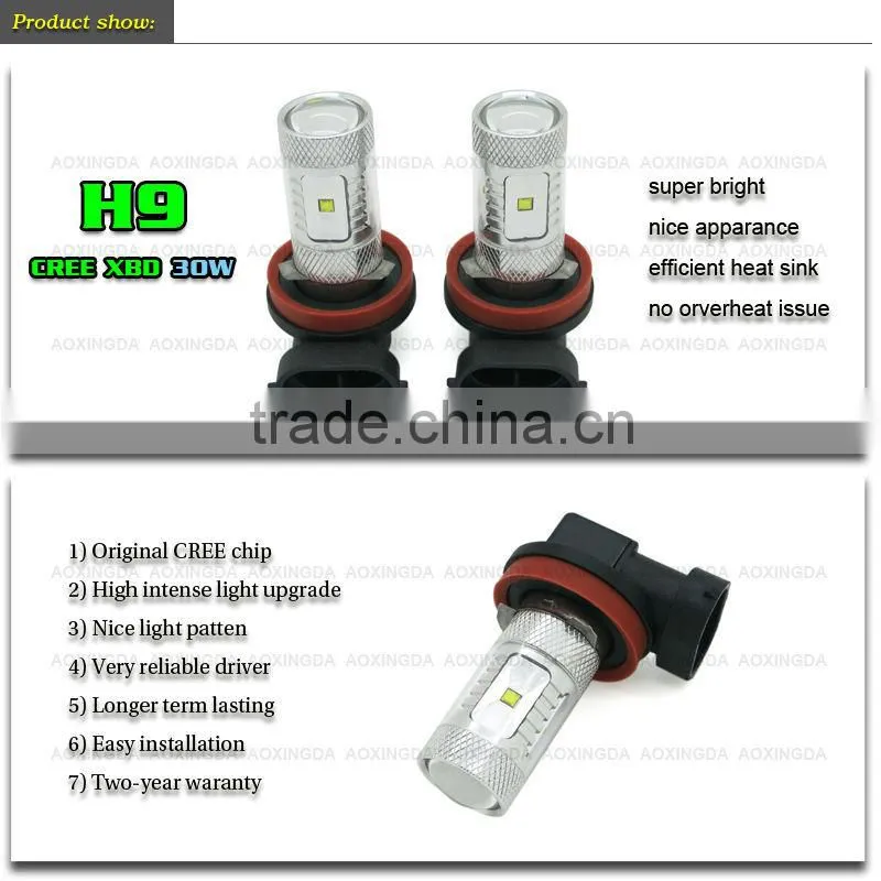 H8 H9 CREE 30W high lumen LED bulb