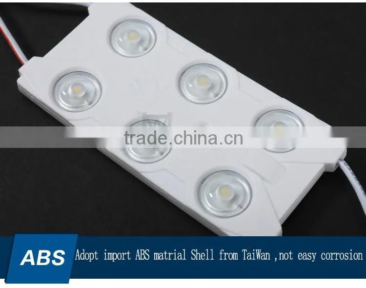 6 leds modules 2835 smd 3wat super bright best quality longer working life Abs pcb led module for channel letters