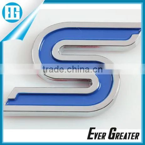 custom Auto DOME emblem chrome emblems 3m metal badge plastic emblems ABS Electroplated Sticker Auto Badge