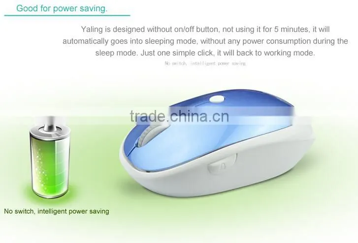 2015 Newest wireless optical mouse with mute function and show desktop function