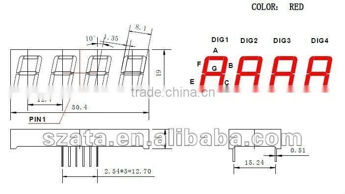 GOOD QUALITY 4digits LED DISPLAY for microwave series