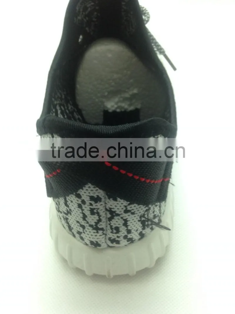 2016 factory flyknit running shoes hot selling lace up injection hiking shoes