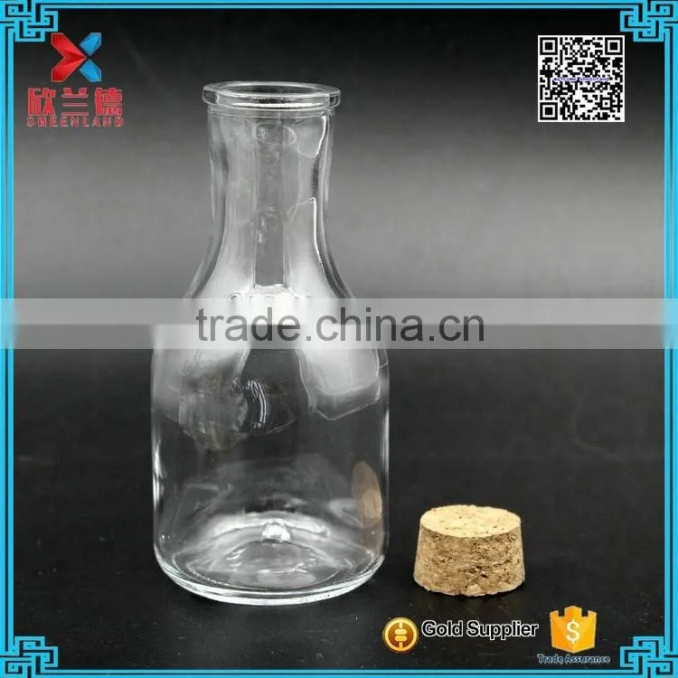 Free Samples High Transparency cylindical wine glass bottle 250ml