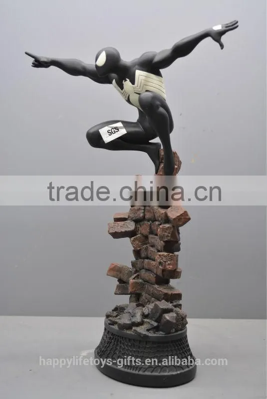 resin spider man figurine ,hot movie character decoration