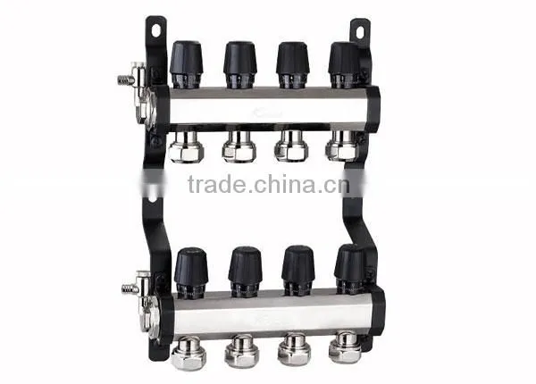 6 ports brass Water separator compositive underfloor heating manifolds brass manifolds