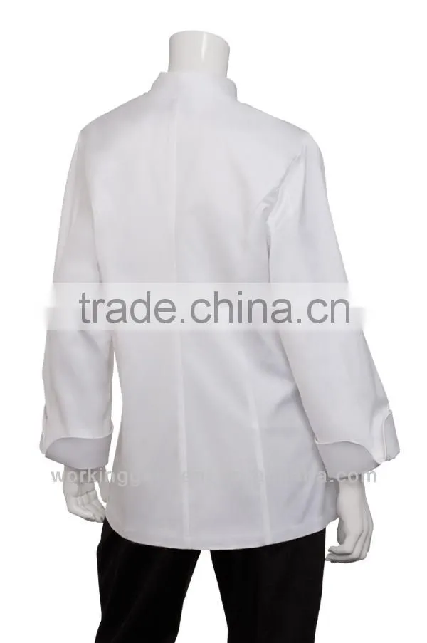 Women's Basic White Chef Coat,100% Cotton