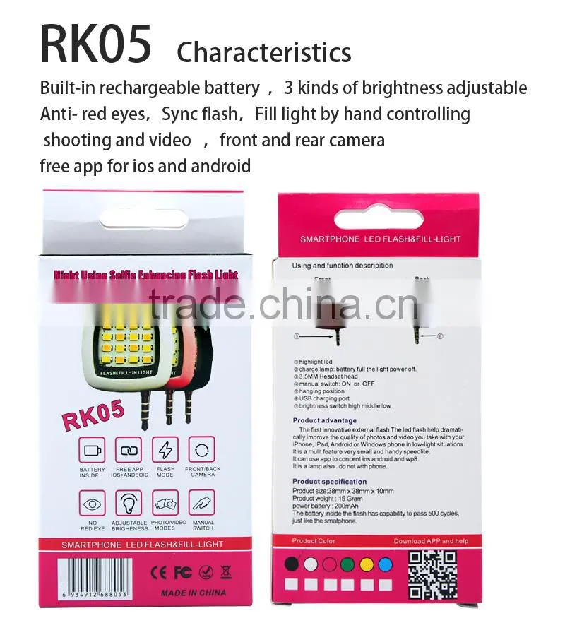 Essentialz LED Selfie Flash For Smartphone & Camera & for Ipad, for Iphone etc