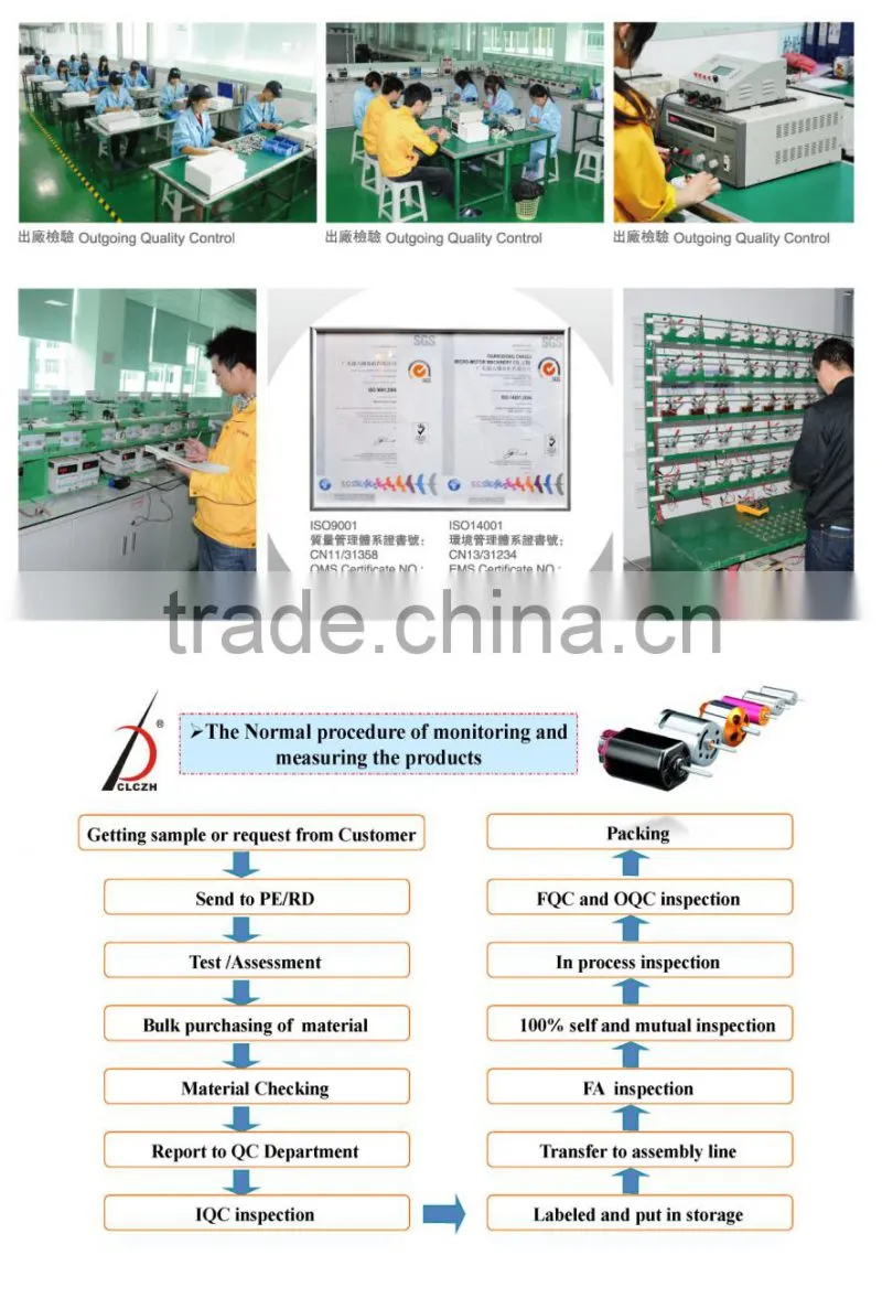 high energy efficiency ratio remote control electric motor CL-FK260SA for Instruments and meter teaching demonstration