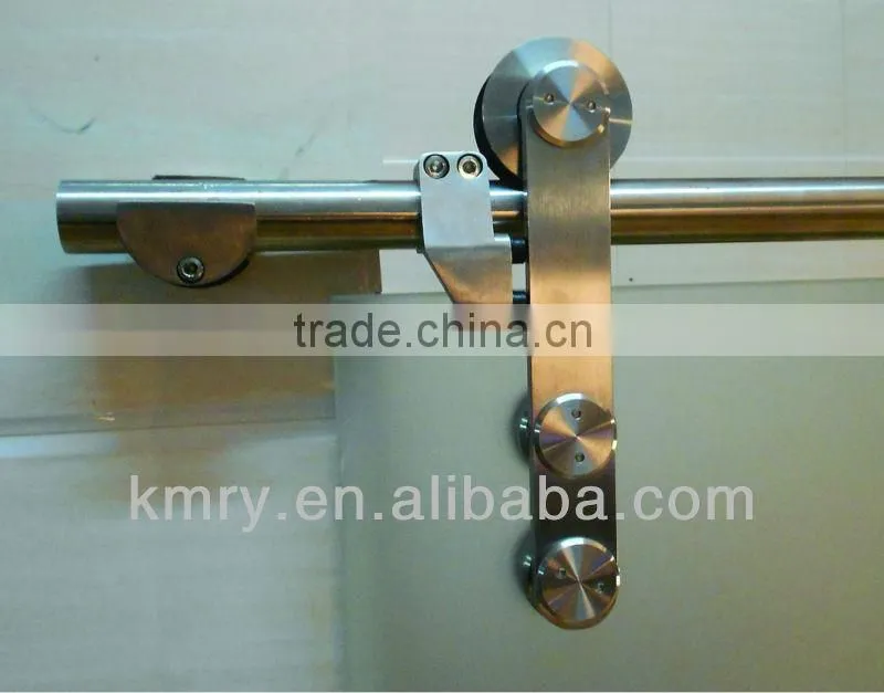 304 Stainless Steel Modern Single Glass Panel Door Sliding Interior Glass Door(KT9001)