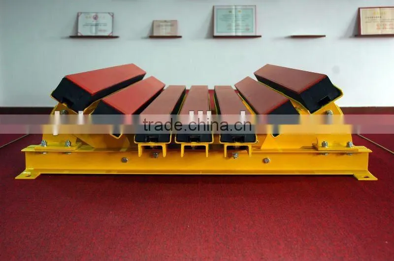 Special rubber material impact cradle using in unloading materical