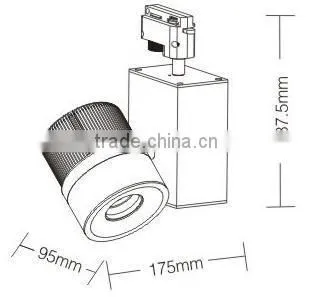 Commercial COB LED tracklight 15W 18W
