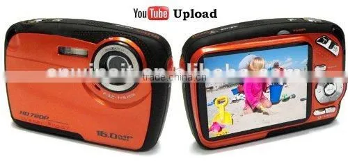 Best sale 5.0MP Waterproof outdoor digital Camera with 2.5" TFT screen 4X Digital Zoom 2X Advanced Zoom sport camera DC-225