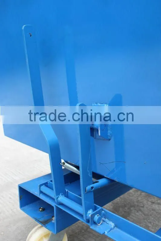 forklift steel tipping bins with cover