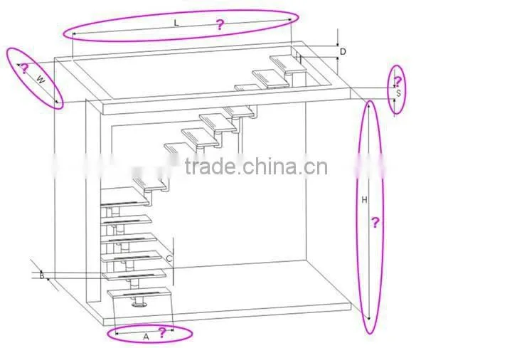 304/316 Grade stainless steel curved stairs designs