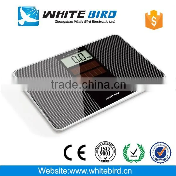 150kg/0.1kg electronic digital solar powered bathroom weighing scale