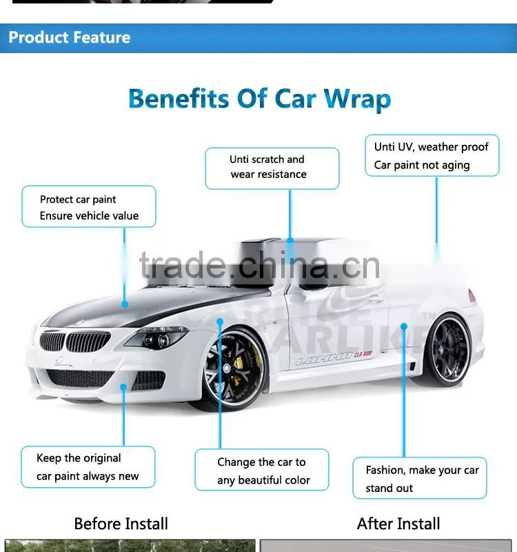 SINO Super Quality Glossy Black Car Sunroof Protective Film
