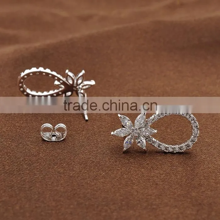 Wholesale Alibaba Silver Cubic Zirconia Jewelry Set