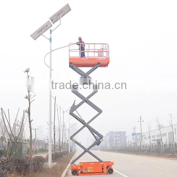 Hot sale municipal gardens aerial equipment self-propelled working lift platforms