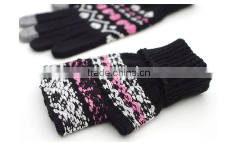 Best Gift for Christmas For Lovers Lovely Cartoon patterns Touch Screen Gloves