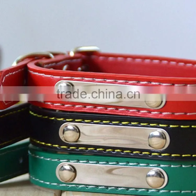 2015 Puppy Dog Pet Cat Leather 3 Colors Adjustable Neck Punk Style Collar Pets Accessories