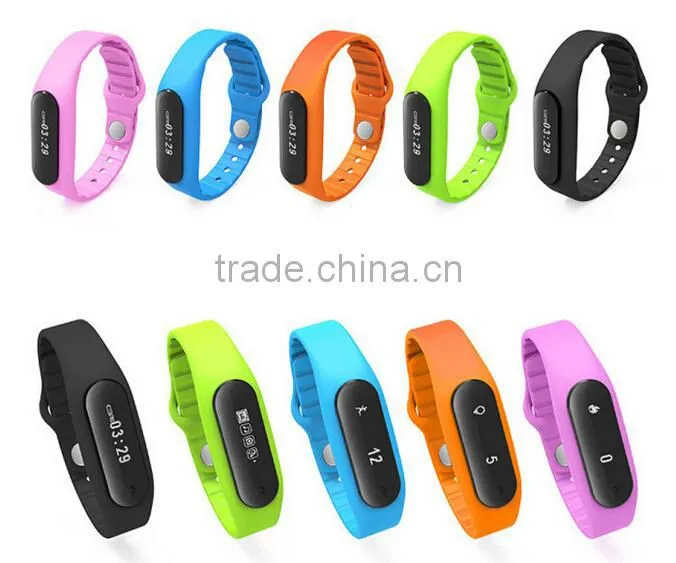 2015 newest xiaomi e06 smart bracelet/wristband touch screen fitness wearable for iOS and android smartphone